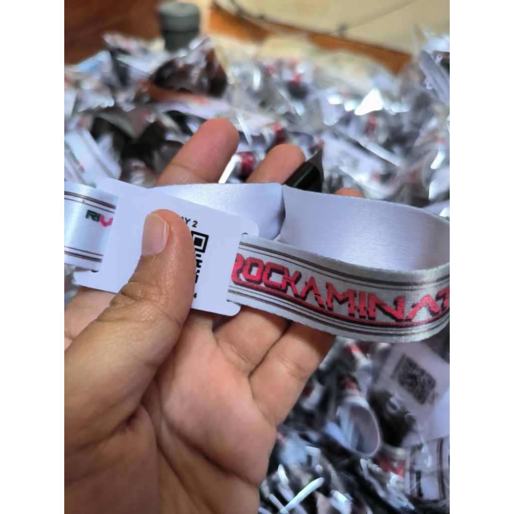GELANG TIKET+BARCODE
