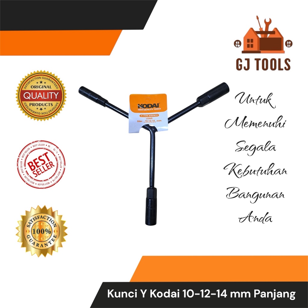 KUNCI SHOCK Y KODAI 10-12-14MM LEHER PANJANG - KUNCI SOK Y 10-12-14