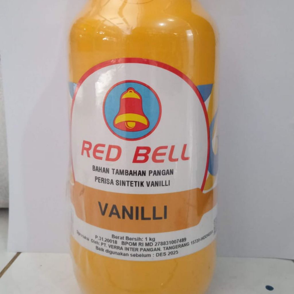 Perisa Pasta VANILI 1 Liter Red Bell/REDBELL VANILLI