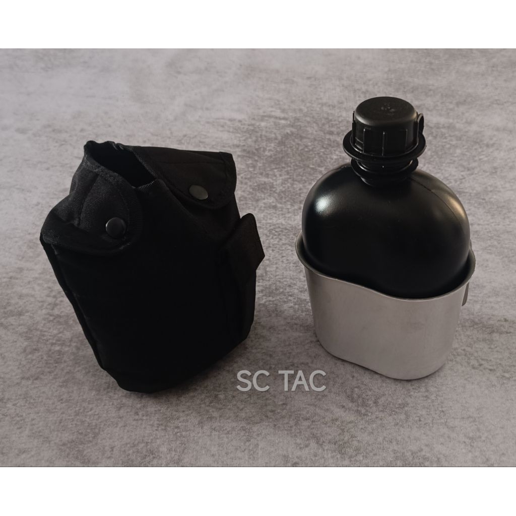 Peples US Import Hitam Full Set/Veples Pendidikan TNI Dan POLRI/Tempat Air Minum