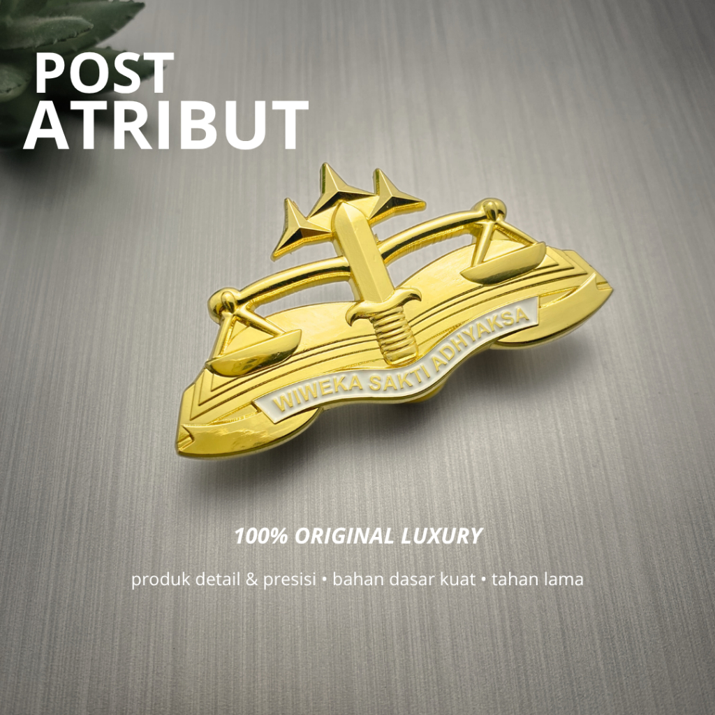 100% LUXURY BREVET WIWEKA KEJAKSAAN RI /BREVET PENYIDIK KEJAKSAAN / Brevet Kejaksaan / Atribut Kejak