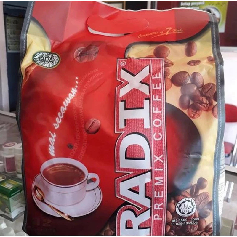 Kopi Radix HPAI Malaysia 32 Sachet Halal Herbal