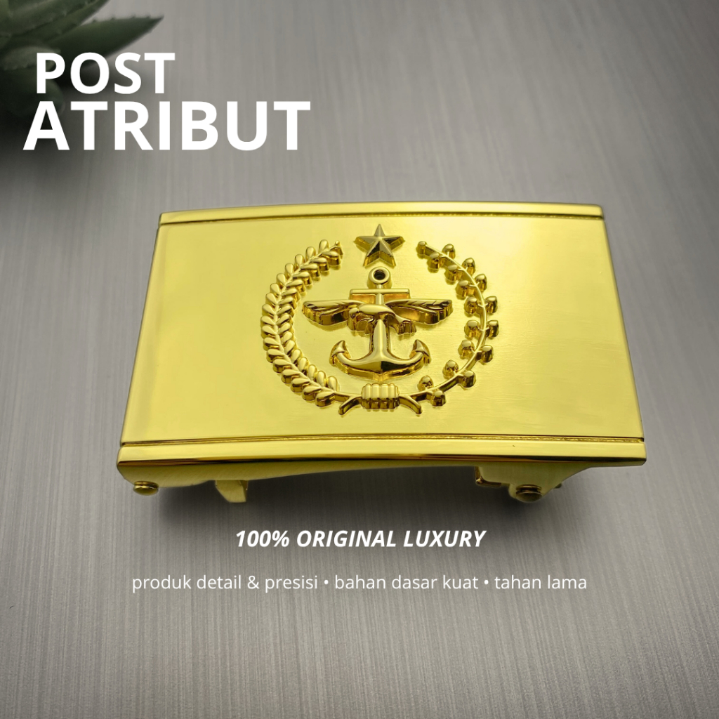 100% LUXURY Kepala Gesper TNI / Luxury Set Kepala Gesper TNI / Gesper TNI Luxury / Sabuk TNI Luxury 