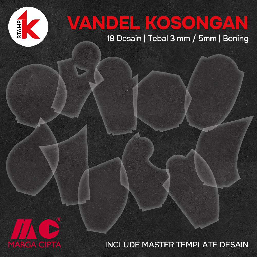 Vandel Plakat Trophy Kosongan Akrilik Acrylic Marga Cipta 3mm 5mm