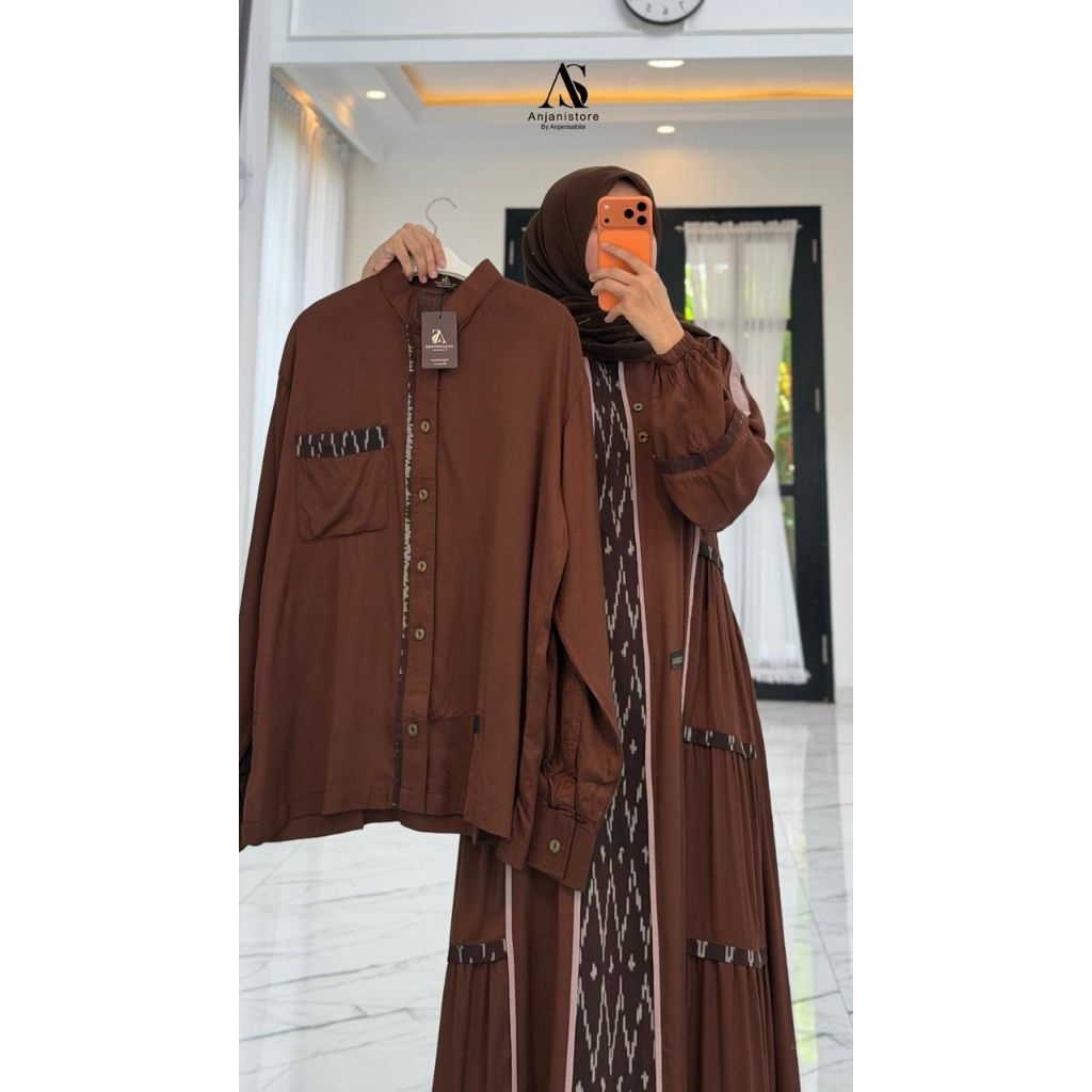 GAMIS ANJANI STORE||BY ANJANI SABILLA gamis anjani store bahan twill rayon by anjani gamis rayon anj