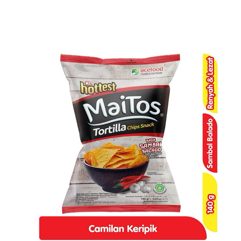 Mr.Hottest Maitos tortilla 140 g & 125 g