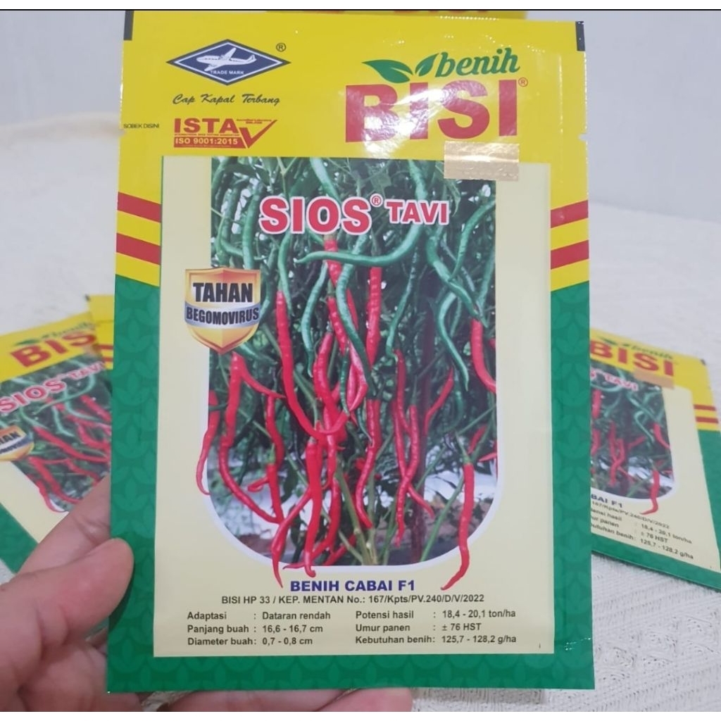 Benih Cabai Keriting F1 Sios Tavi 10 gr CMK SIOS TAVI