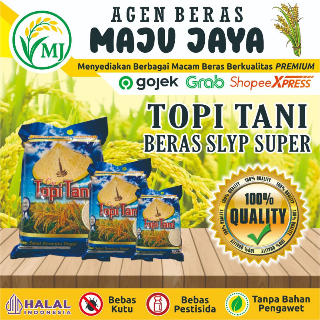 BERAS TOPI TANI SUPER PULEN
