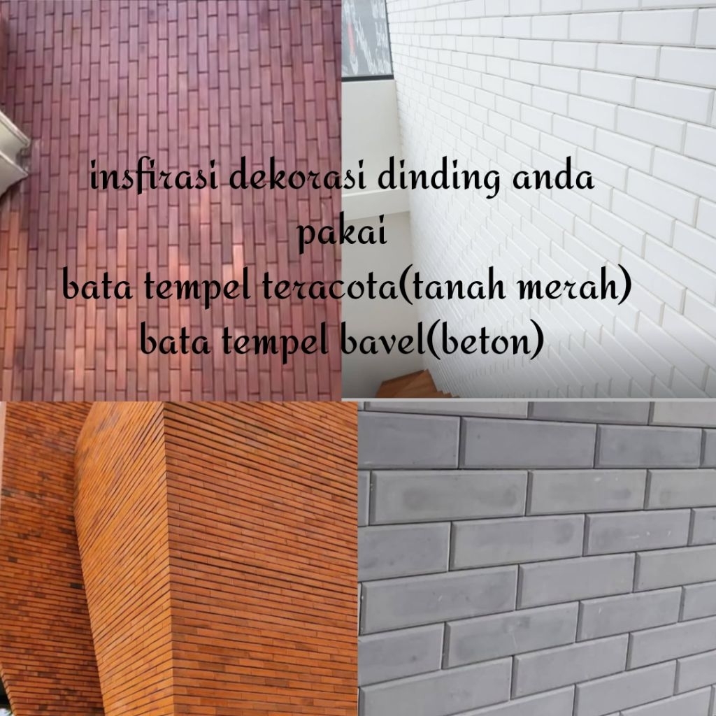 Bata tempel teracota bata tempel tanah merah bata tempel dinding beton bata tempel bavel kualitas te