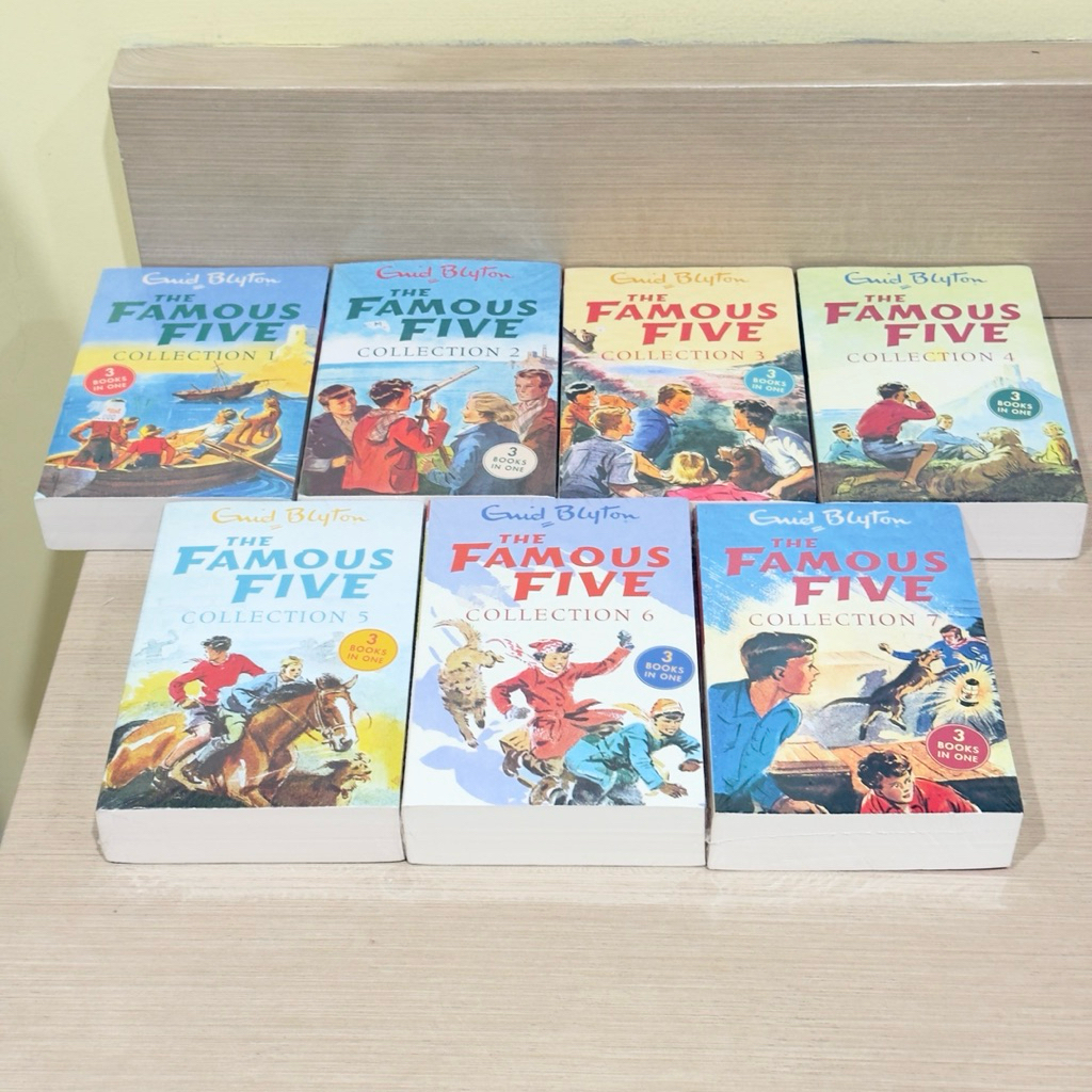 The Famous Five Collection Full Set 1-7 / Enid Blyton / 7 Books 21 Classic Adventure Stories / Engli