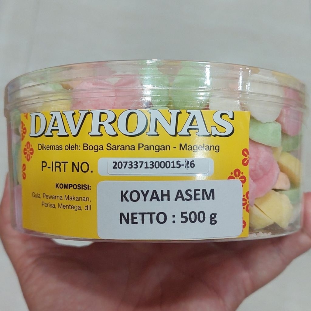 KOYAH ASEM 500Gr Davronas / Camilan & Oleh Oleh Khas Magelang Jogja Solo