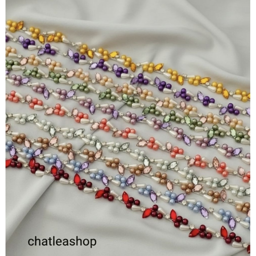 READY STOK || payet rangkai mutiara padi