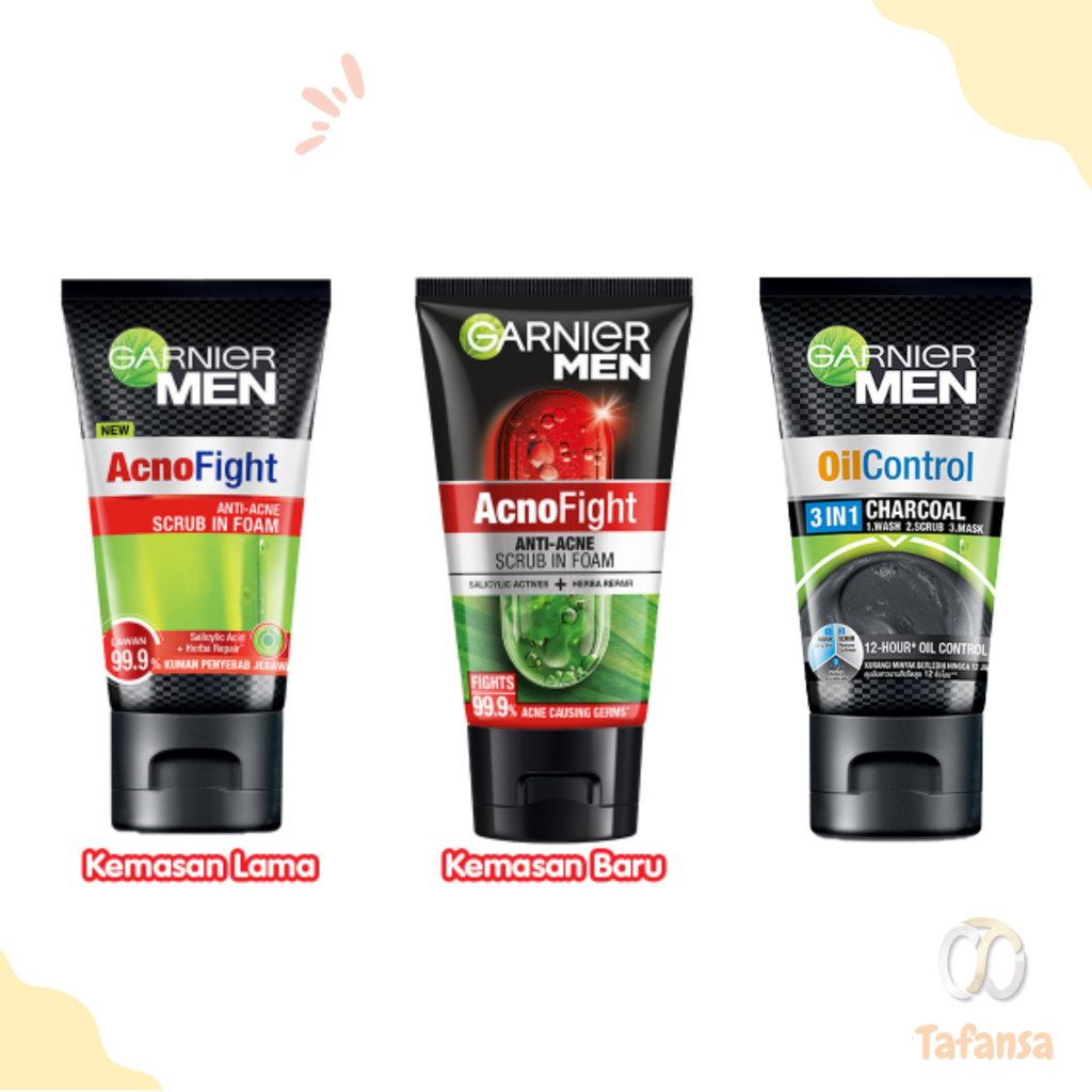Facial Wash Garnier Men 50ml Acno Fight Charchoal