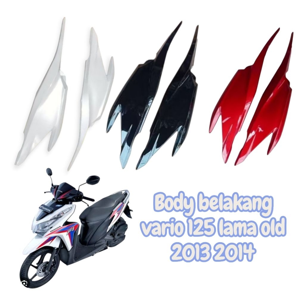 Cover Bodi Samping Kanan Kiri Belakang Vario 125 Old lama