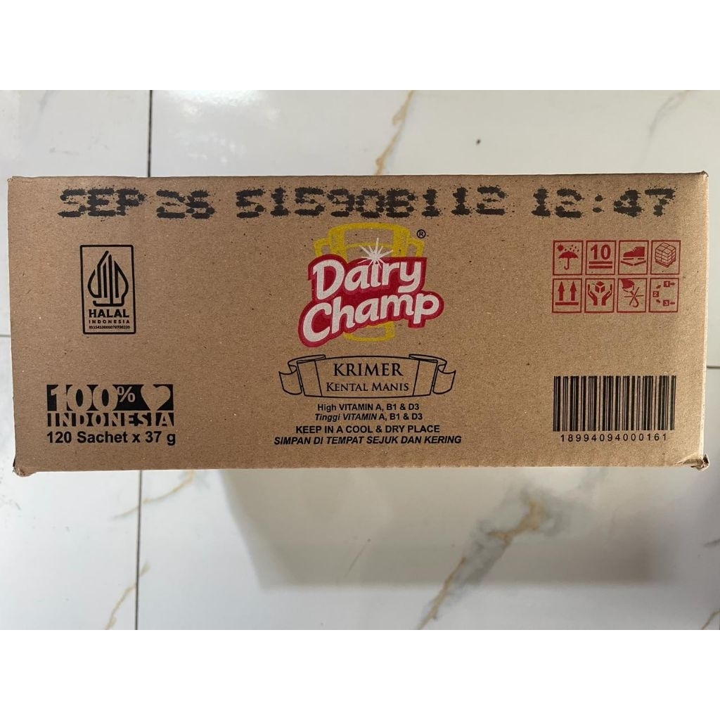 SKM sachet dairy champ/SKM karton murah/susu sachet murah