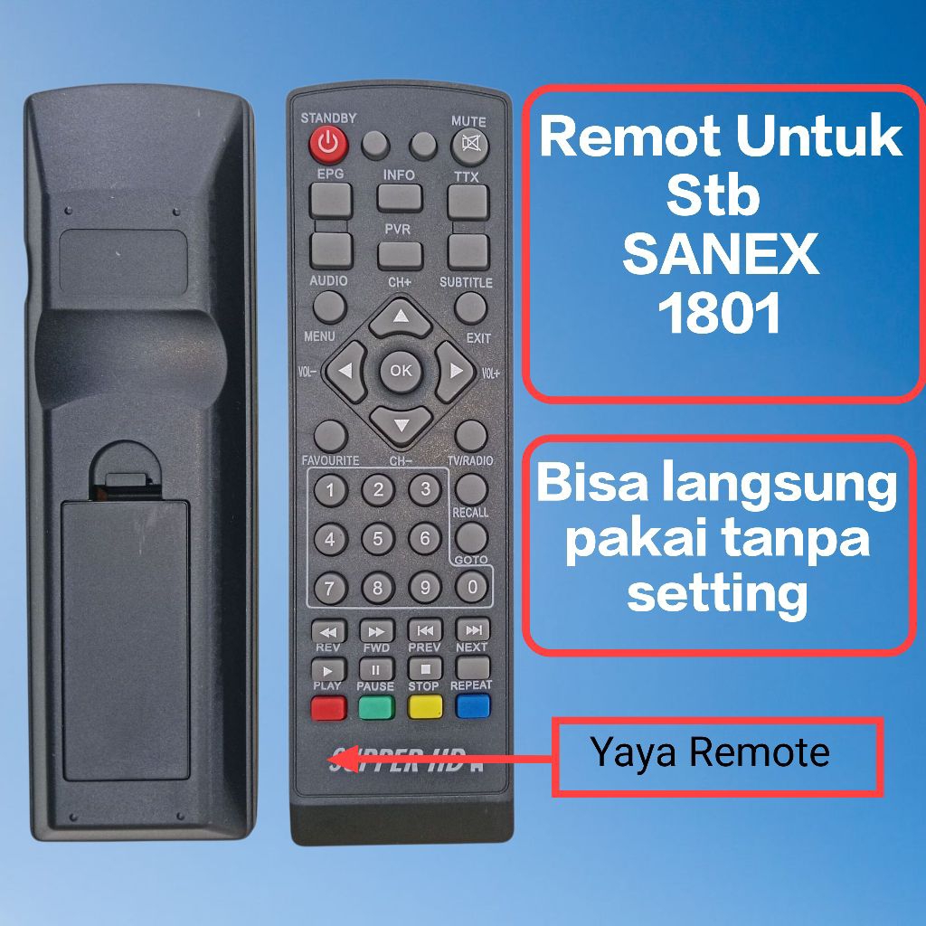 Remote Untuk Stb SANEX 1801