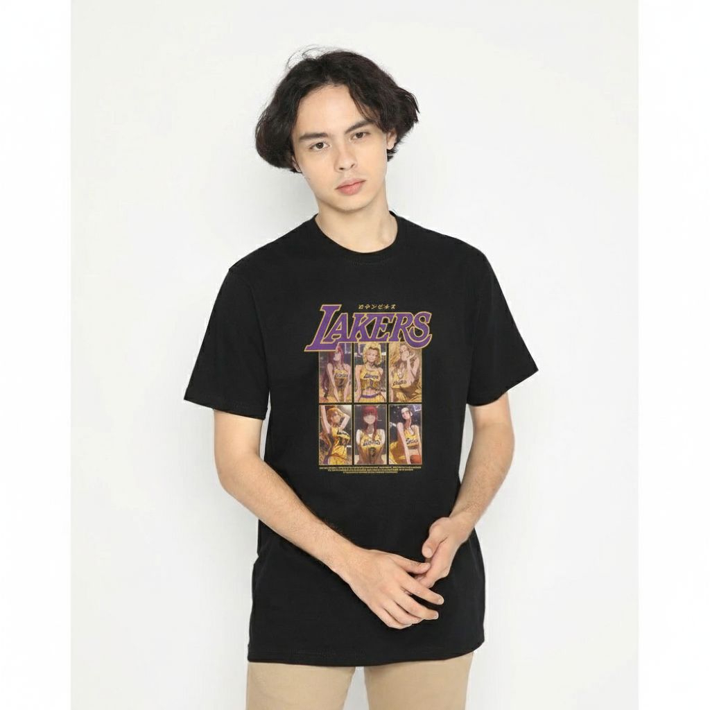 Arigo T-Shirt LA Lakers Japan Anime Waifu