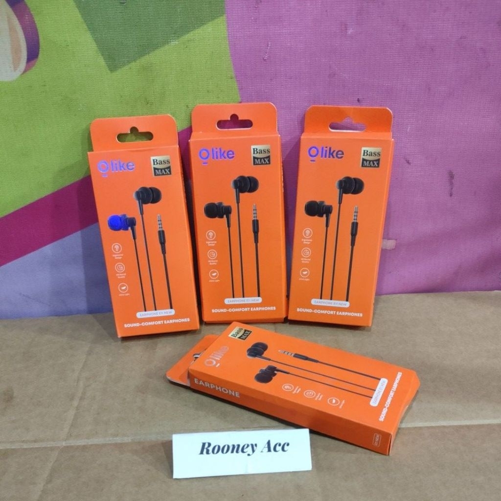 [HEADSET OLIKE] HEADSET OLIKE E11 NEW SUPERBASS HF EARPHONE OLIKE E11 PLUS MIC GROSIR MURAH