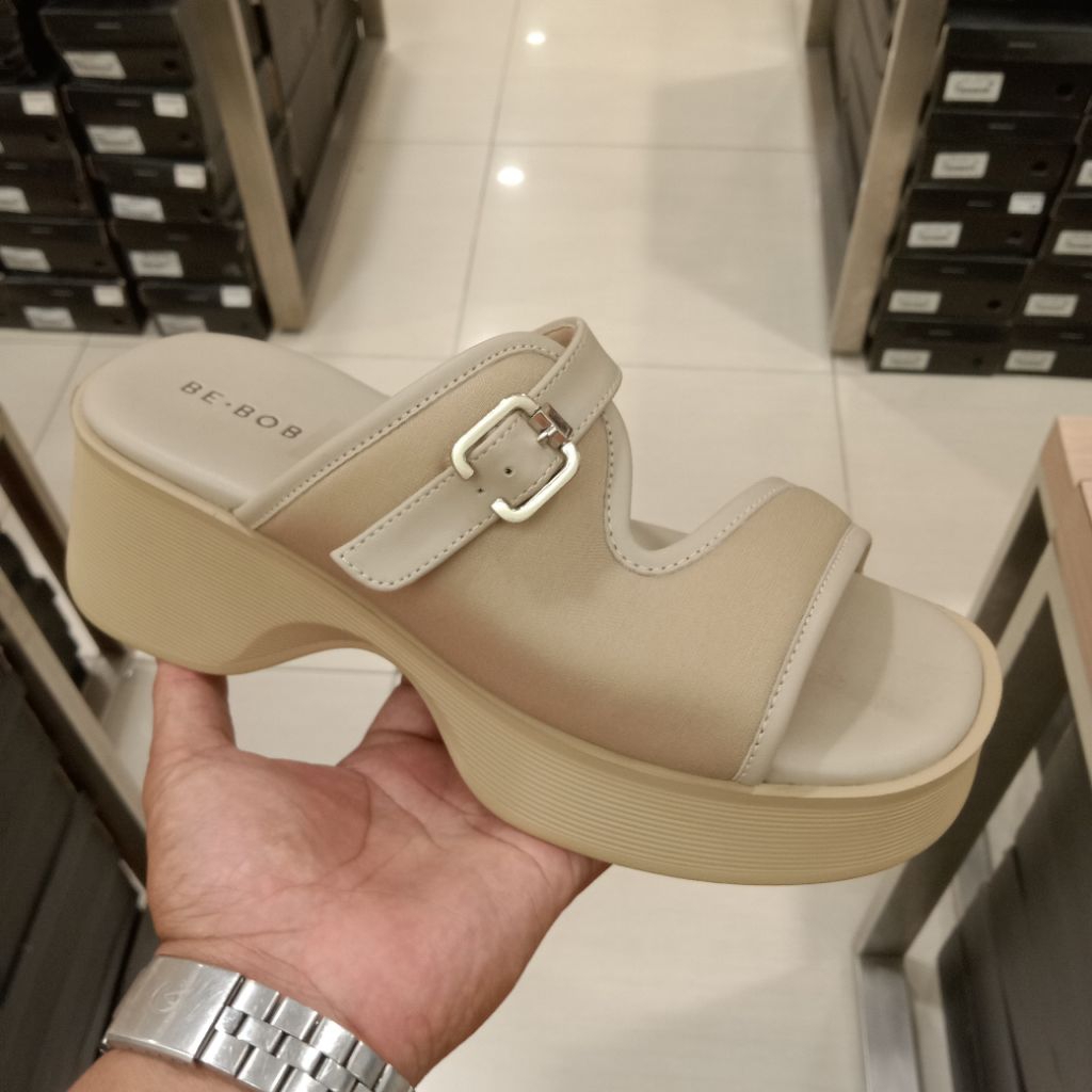 BE BOB SANDAL WEDGES KANVAS WANITA LIMITED ORIGINAL