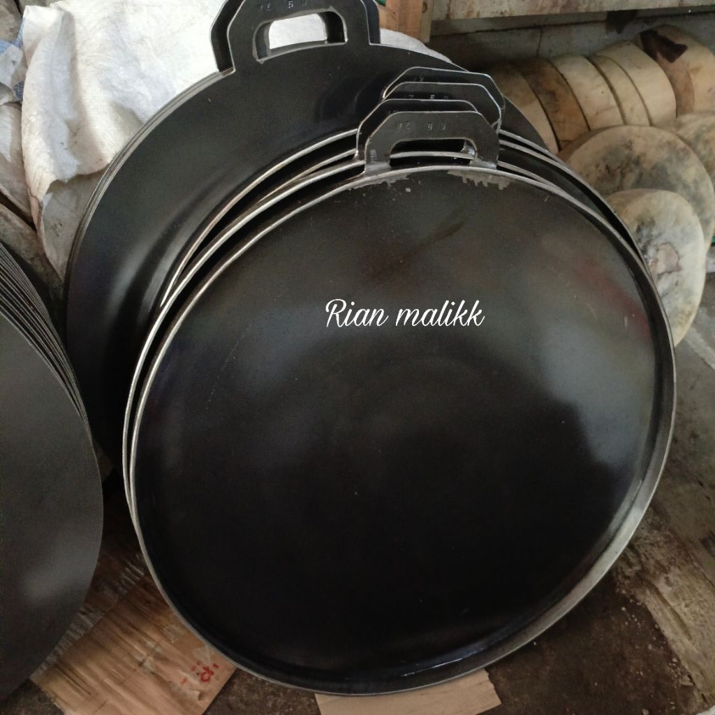 Wajan Martabak Telor Dengan List Pinggiran Bahan Besi Baja Tebal