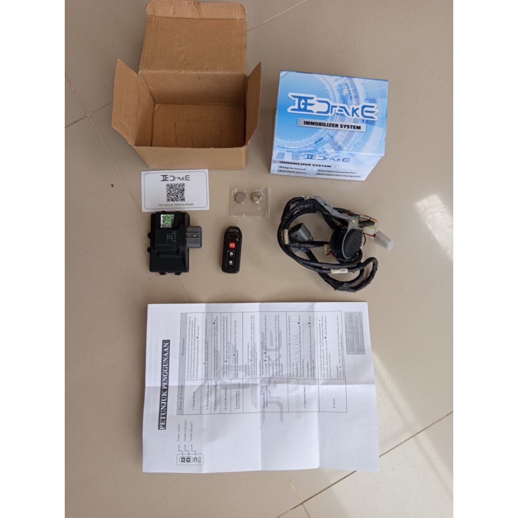 IMMOBILIZER ALARM DRAKE ANTI MALING DAN ANTI BEGAL UNTUK YAMAHA XSR 155 – KONDISI BEKAS TAPI MASIH P