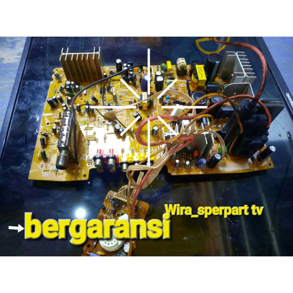 MESIN TV TABUNG / CRT ORGINAL CABUTAN  POLYTRON SLIM 21 IN NON EW BERGARANSI