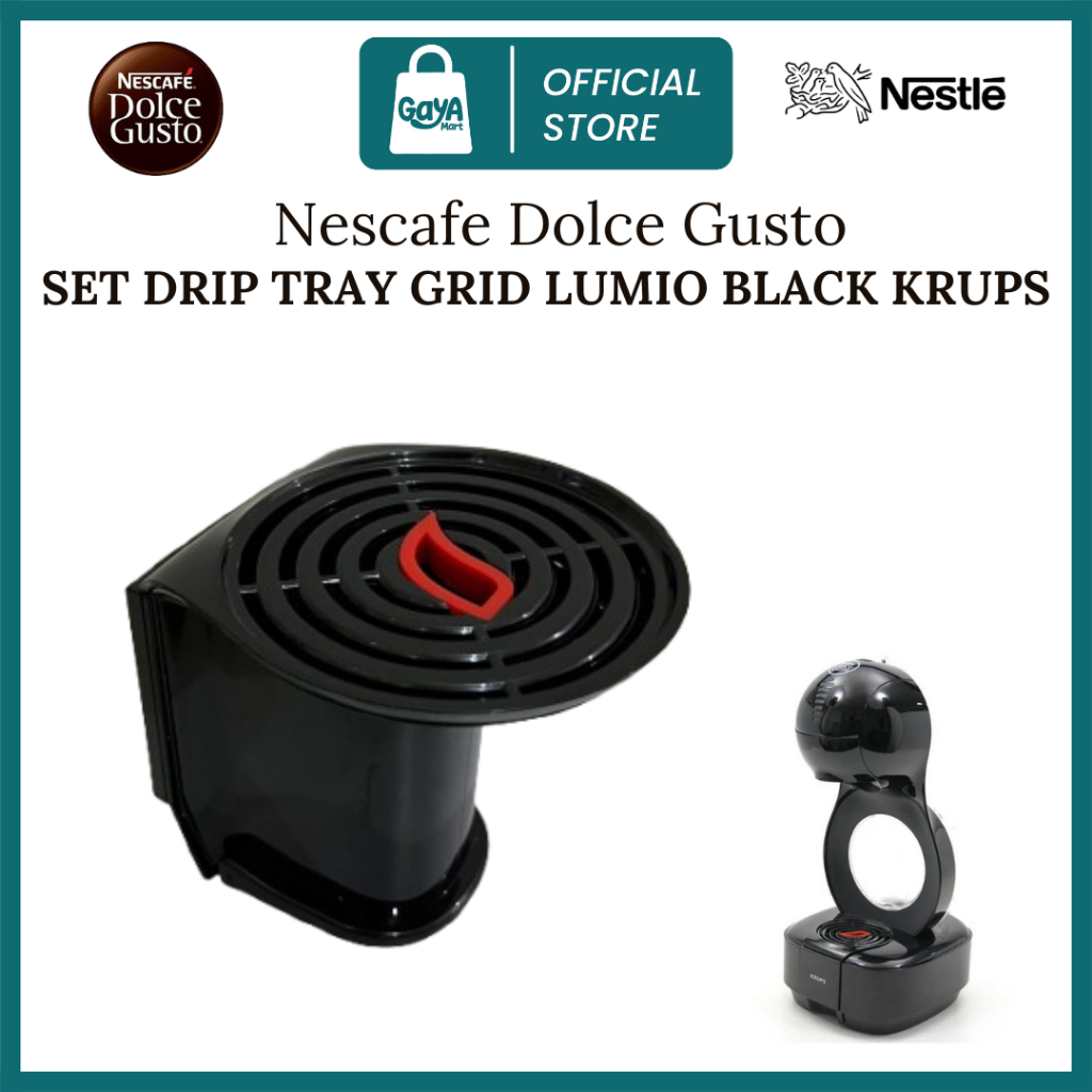 Set Drip Tray Grid Mesin Lumio - Black/Tatakan Gelas Mesin Kopi Nescafe Dolce Gusto Krups Original A