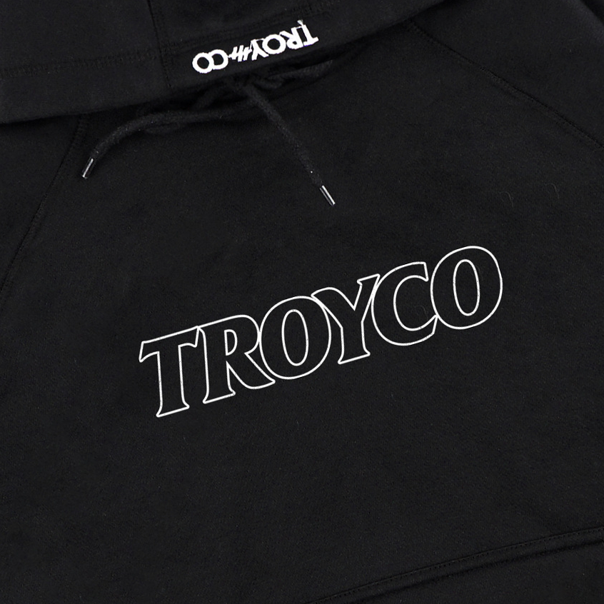 Troy Company Boxy Hoodie Starlight Black Atelier - Hoodie Boxy Reflective Hitam BSH 3374