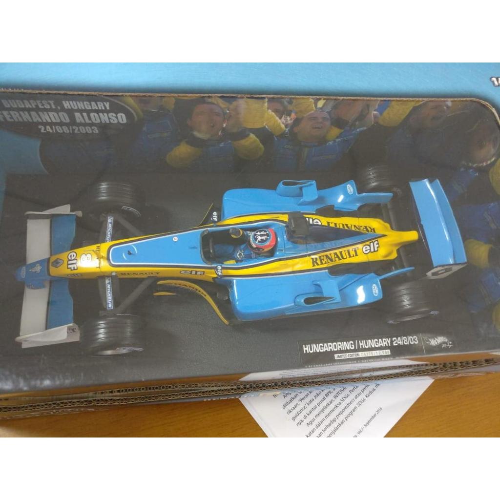 RARE - Hotwheels Ferrari F1 Renault F1 Team skala 1/18 Vintage Diecast