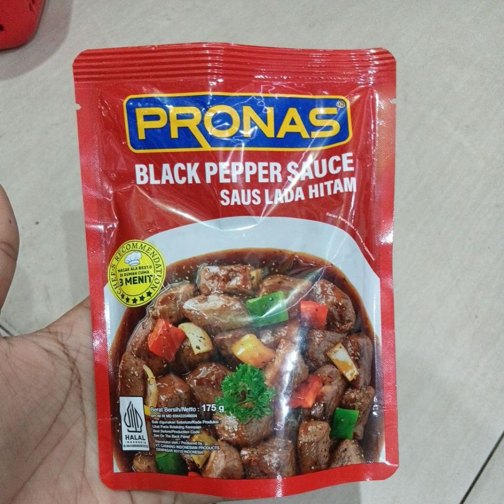 Pronas Saus Lada Hitam 175g