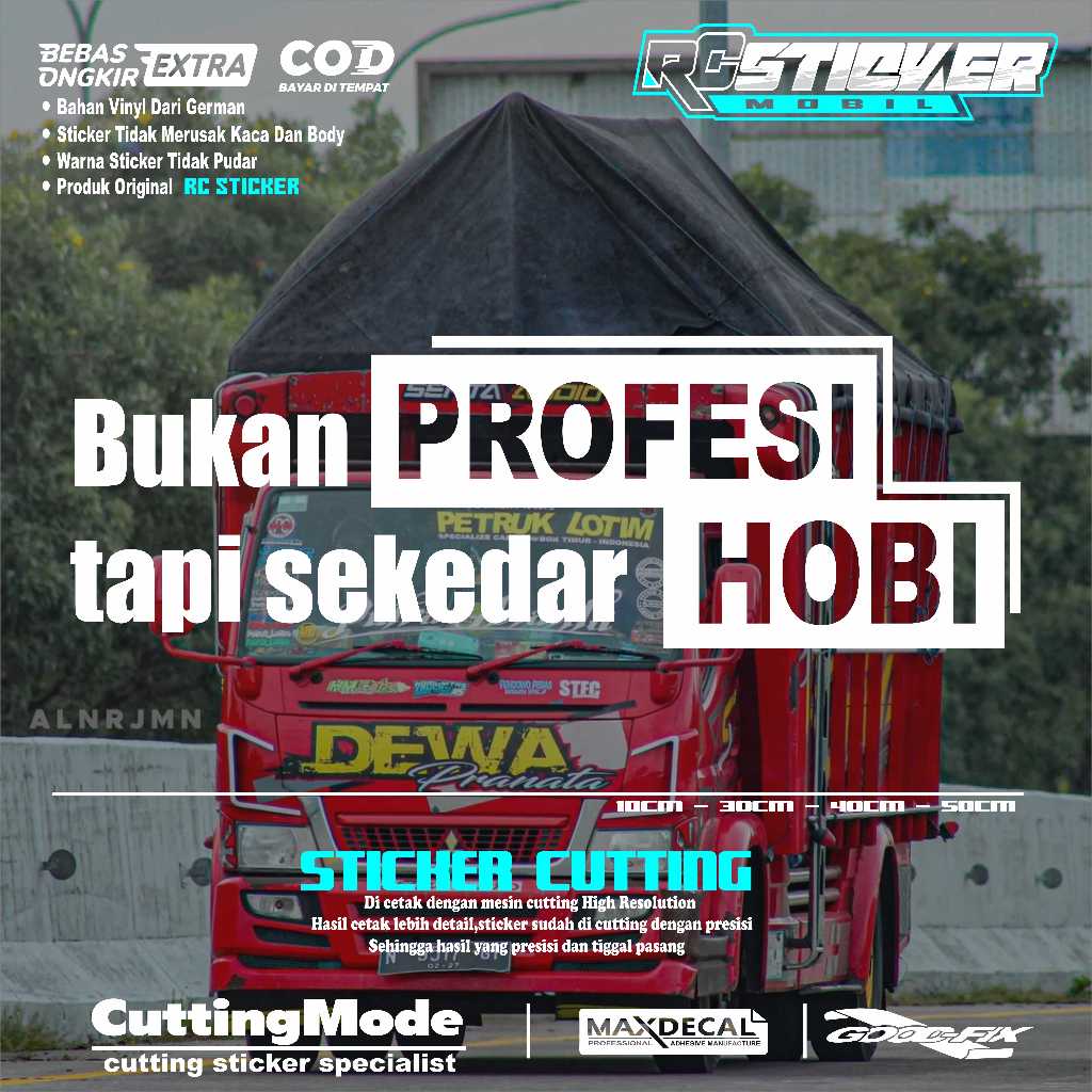 STIKER KATA KATA UNTUK TRUCK/PICKUP/L300 STIKER KATA KATA MOBIL