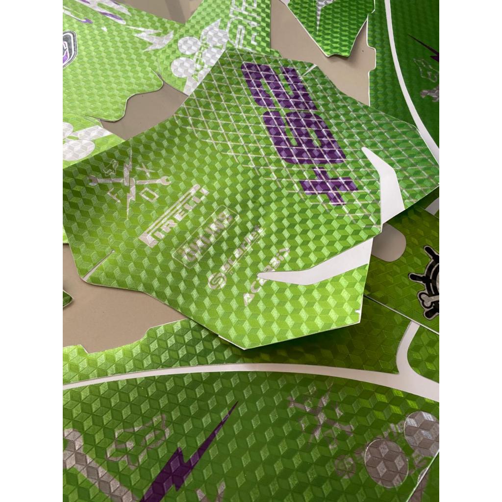 Decal Stiker KLX OLD Chrome / Doff Prizm – Bahan Kualitas Tinggi, Fullbody, Bisa Custom