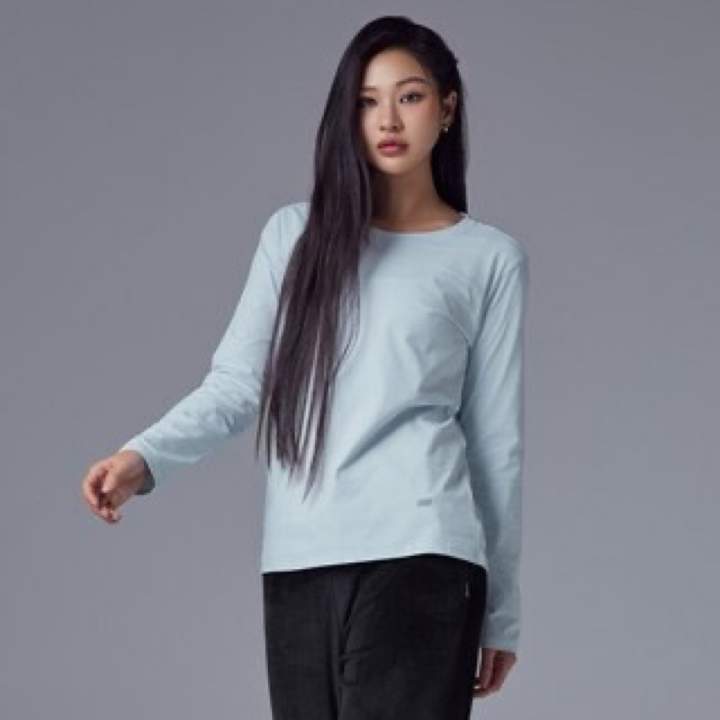 31/008 STL Fresh Light Plain Stretch Basic Long Sleeve