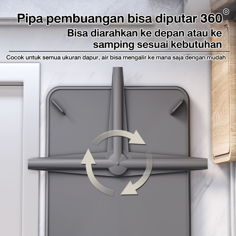 Rak Piring Rak Wastafel Stainless Cuci Piring Penyimpanan Mangkuk Mangkuk Piring Kaca