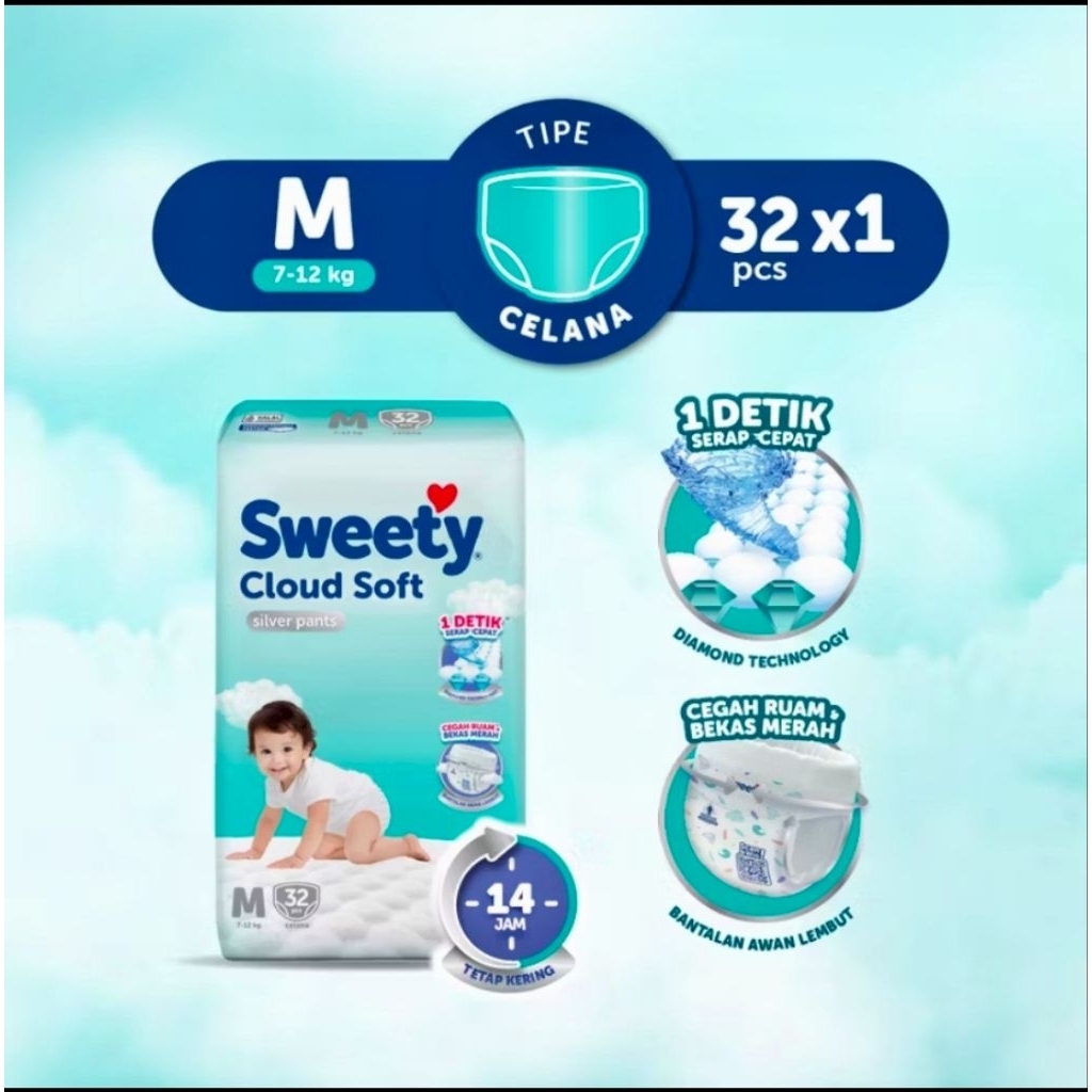 popok sweety celana M32