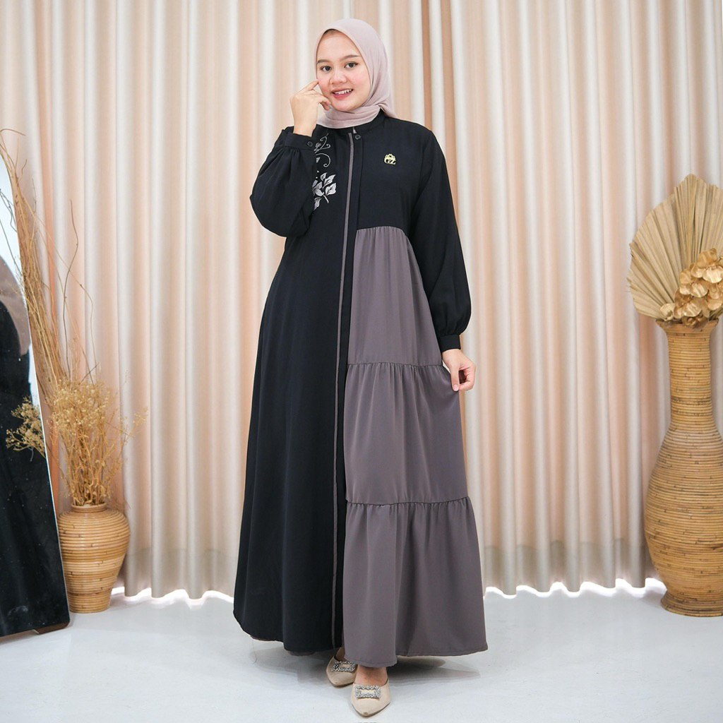 Gwenza - Alamanda Dress Bordir - Muslim Wanita