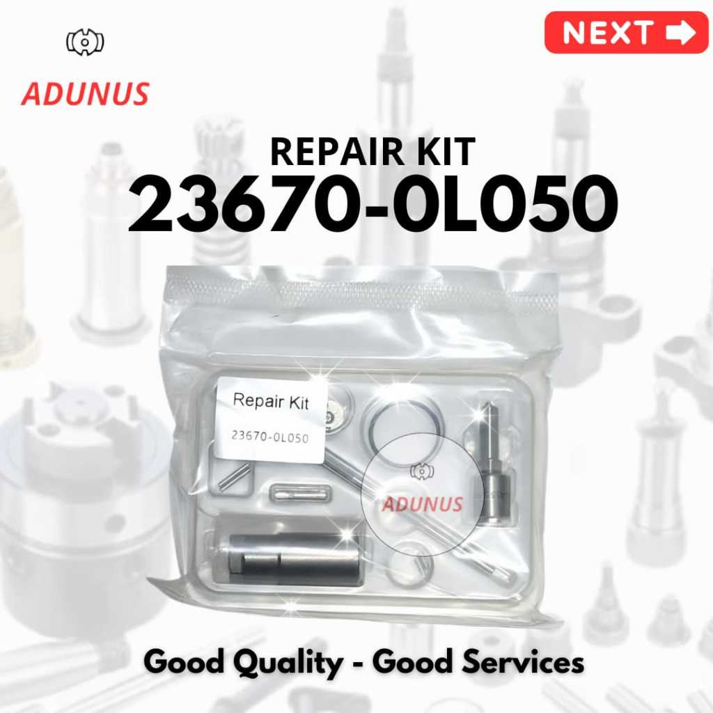 Repair Kit Siap Pakai 23670-0L050 Nozzle Sparepart Injector