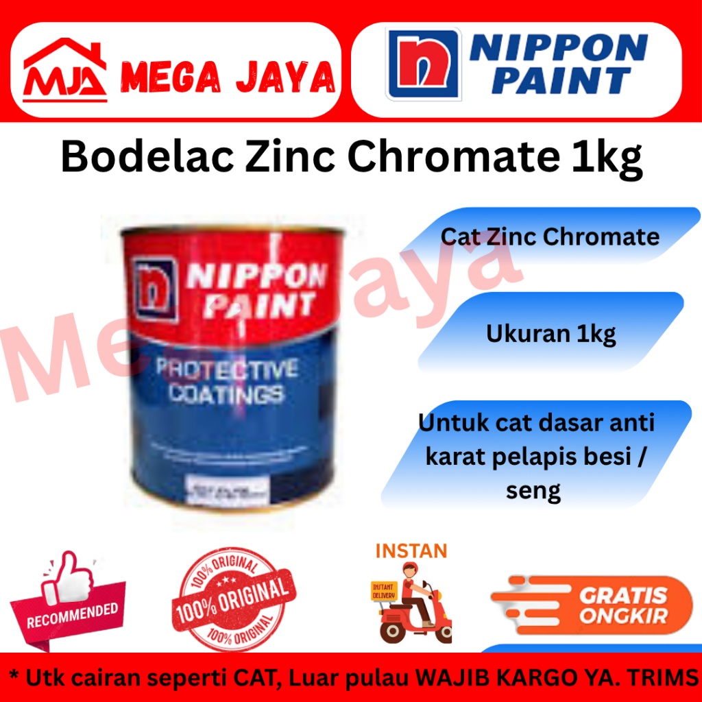 Bodelac 9000 Zinc Chromate Nippon Paint 1Kg ( Cat Zinc Chromate 9000 Nippon Paint 1kg)