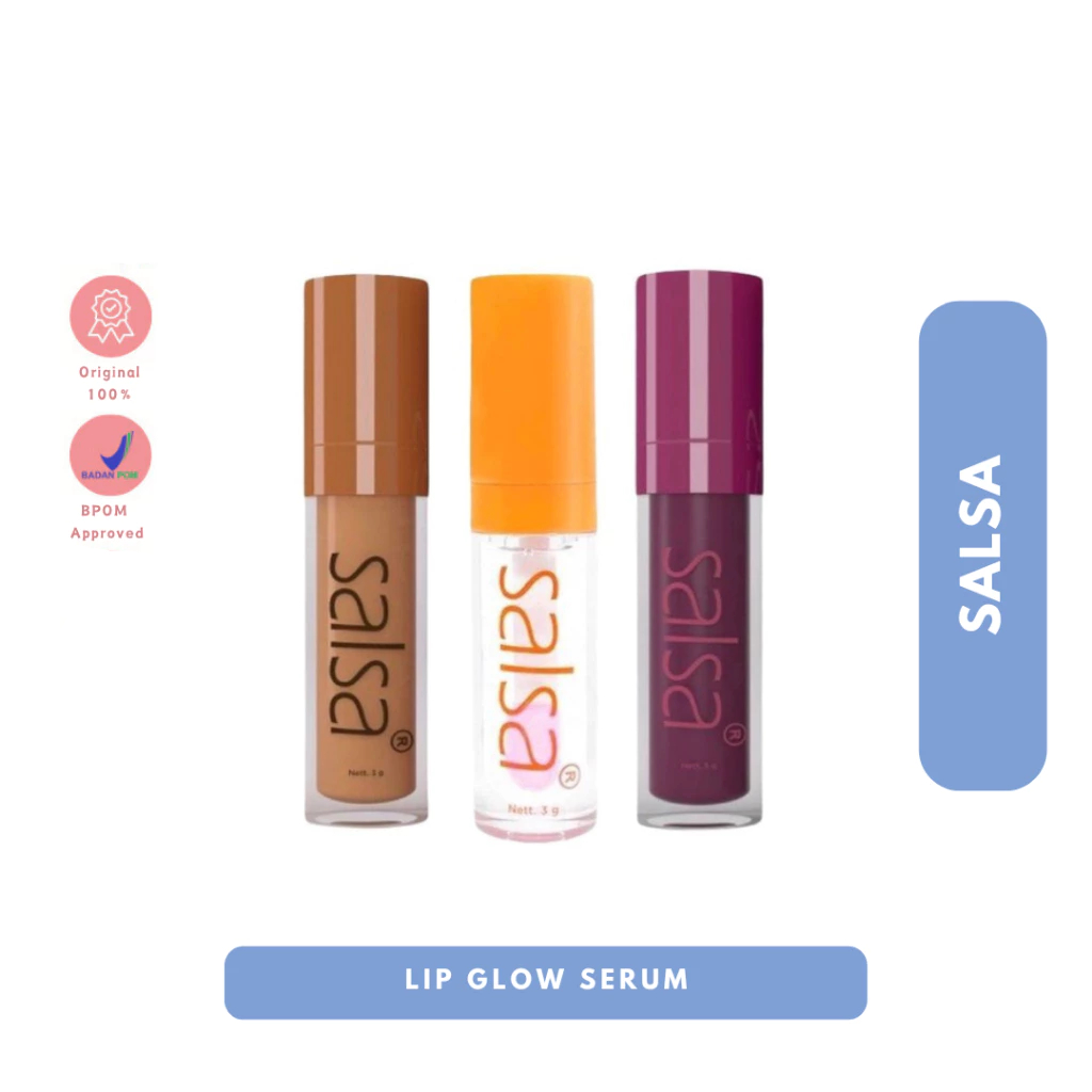 Salsa Lipglow Serum Tinted Moisturizer Pelembab Bibir Salsa Lip Serum Bibir
