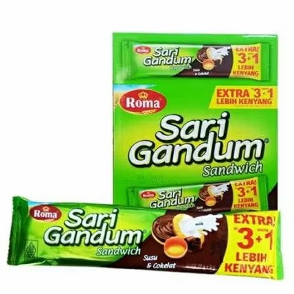 Roma Sari gandum Coklat - Biskuit Sari Gandum