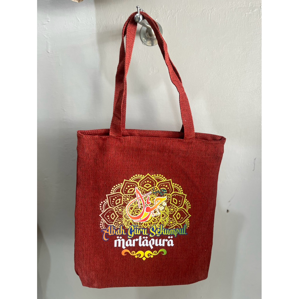 tote bag mukena sablon haul sekumpul