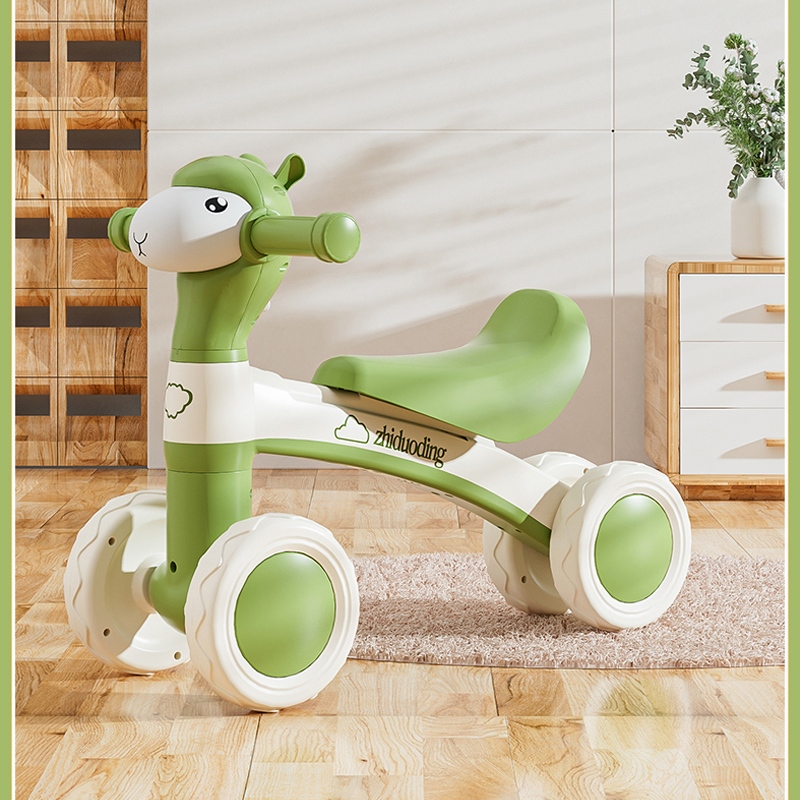 Sepeda Anak Roda 4 Ada Lampu Dan Musik  Sepeda Anak Usia 2 tahun Tanpa Pedal Roda 4 Dengan Karakter 