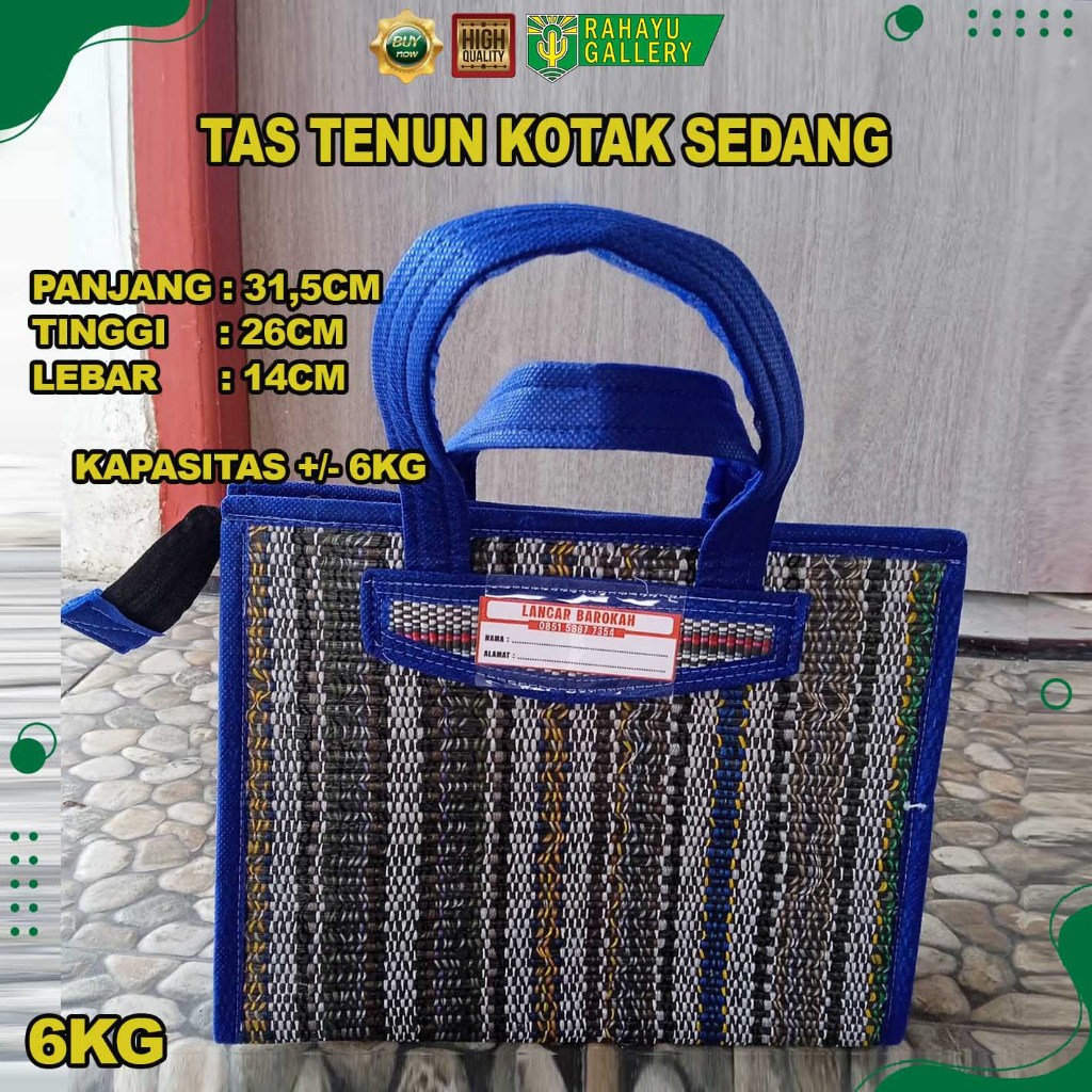 TAS TIKAR BUWOH - TAS TENUN HAJATAN - TAS TENUN KOTAK SEDANG