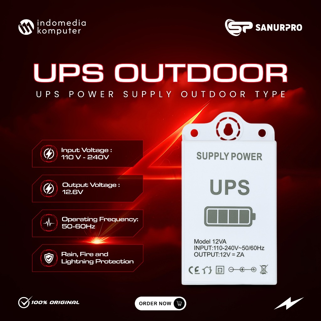 UPS POWER SUPPLY OUTDOOR 12.6V 2A UPS POWER SUPPLY OUTDOOR 12.6V 2A UPS POWER SUPPLY OUTDOOR 12.6V 2