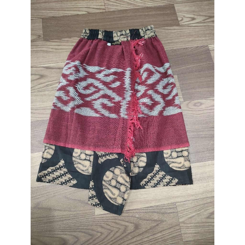 LAMIKA Kamen jadi anak laki laki motif batik saput tenun