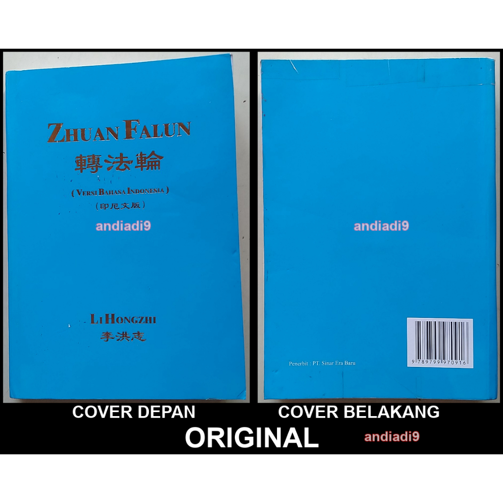 BUKU ZHUAN FALUN LI HONGZHI 2009 ADA CORETAN NAMA TANGGAL ORIGINAL ASLI