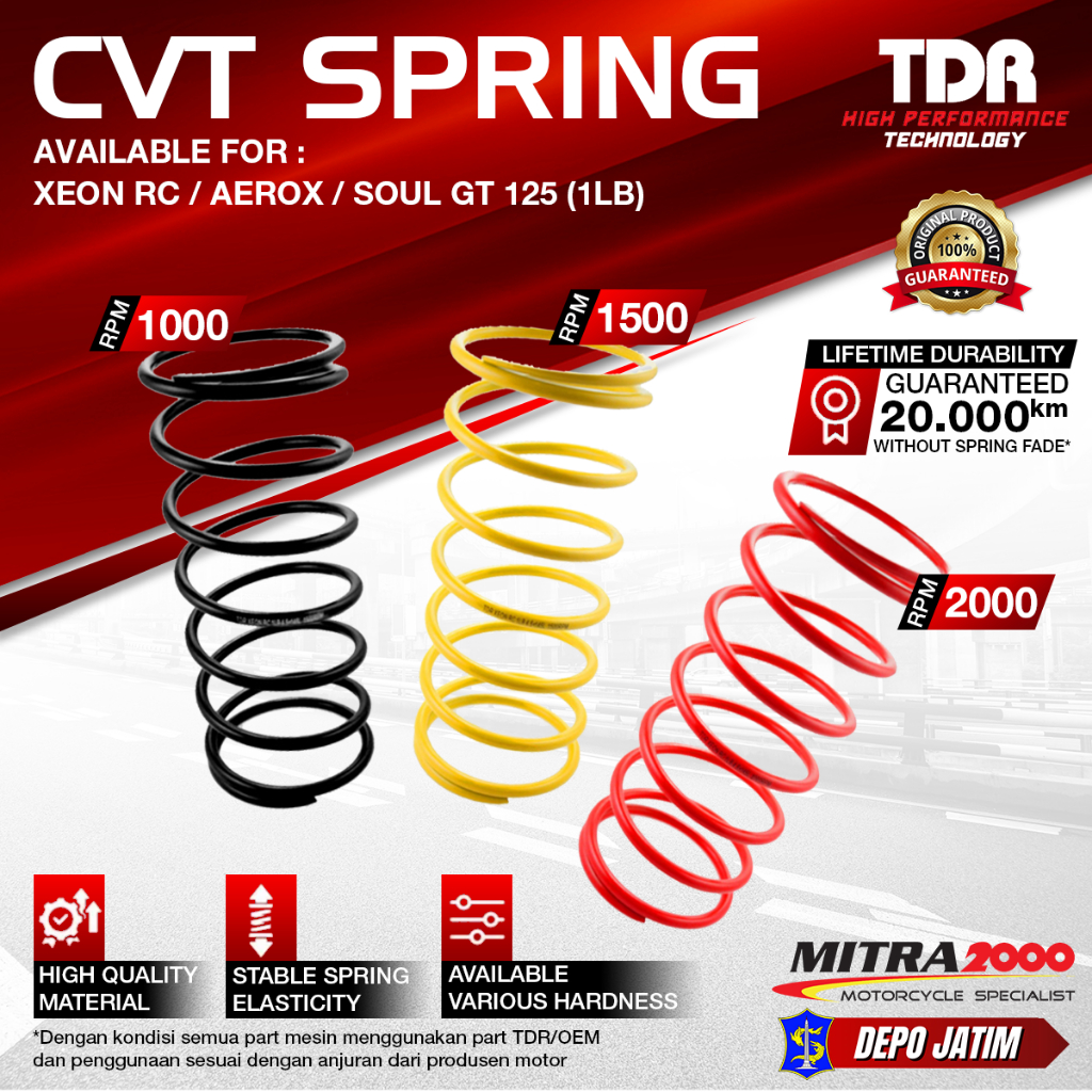 Per CVT TDR CVT Spring Xeon RC (1LB)
