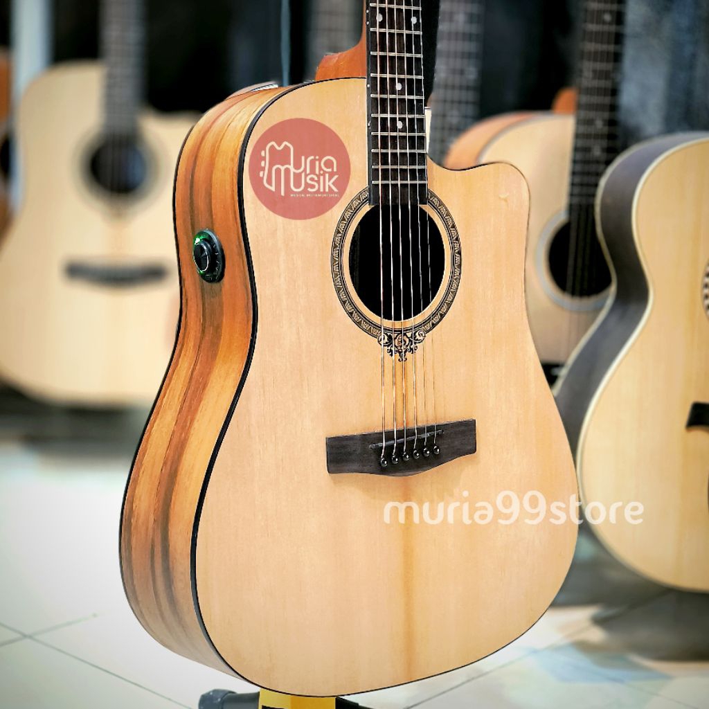 Gitar Dluxe Transkustik Transcoustic DW100 D100 Df100 Gitar Akustik Elektrik Dluxe Original