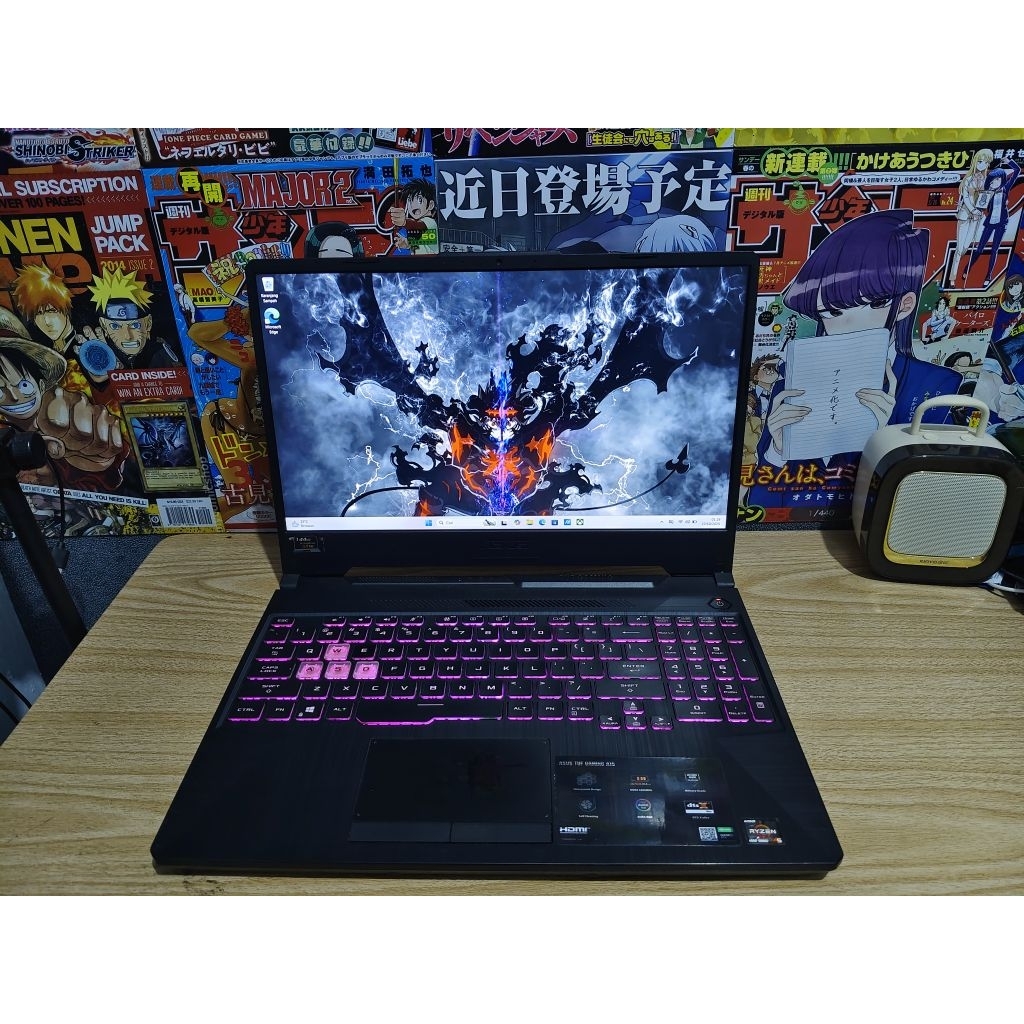 laptop gaming Asus tuf fx506 A15 ryzen 5 4600h GTX 1650 ram 8gb SSD 512 layar FHD IPS 144hz