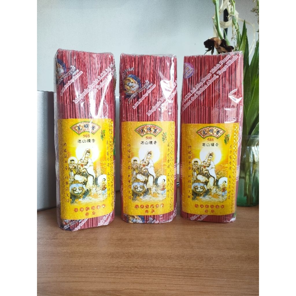 Dupa Merah Cina 508 Penarik Rejeki 1kg - Abu Dingin